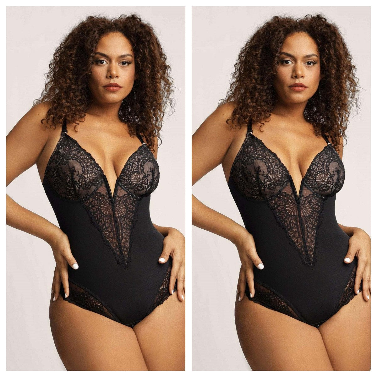 Lace Shapewear Women's Jumpsuit Waist Control Body Shaping Butt Lift Bodysuit Body Shaper Rompers